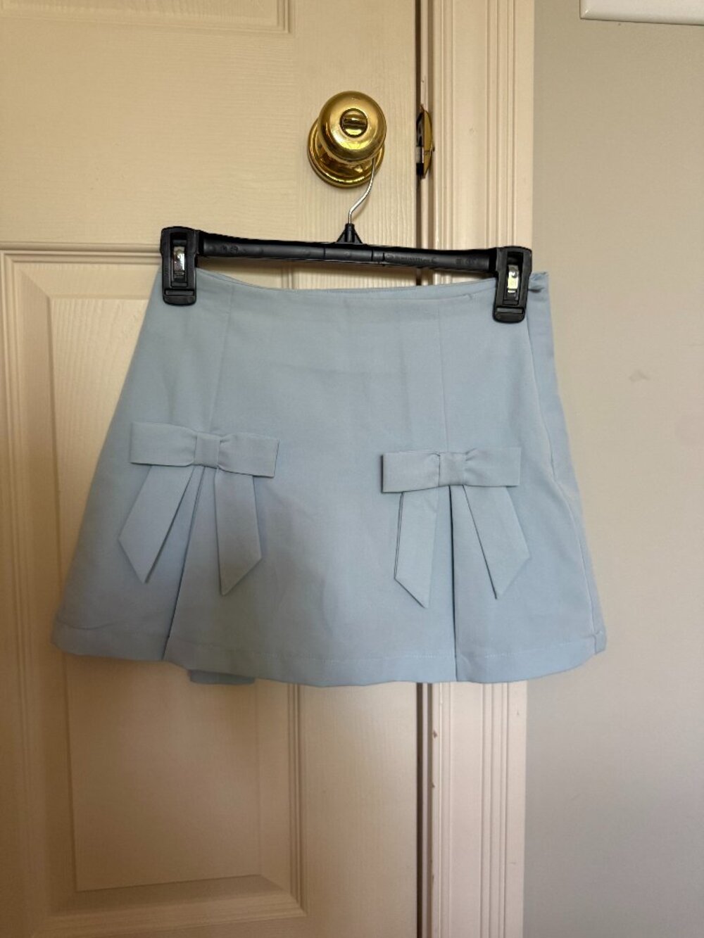 Altar'd State Blue Bow Mini Skort
